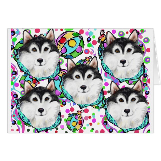 ALASKAN MALAMUTE NOËL (Devant horizontal)