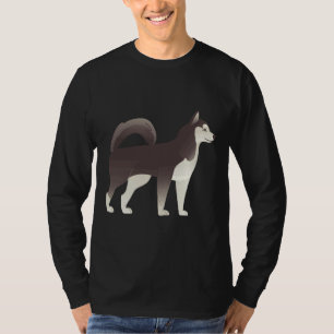 Alaskan Malamute of Siberische Husky Cute Noord Pe T-shirt
