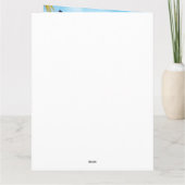 Alaskan Malamute op Beach, zomercadeau Kaart (Achterkant)