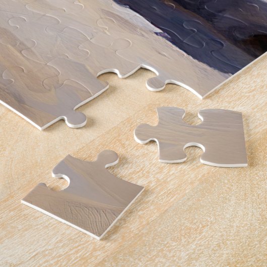 Alaskan Malamute op Beach, zomercadeau Legpuzzel (Zijkant)