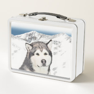 Alaskan Malamute Painting - Cute Original Dog Art