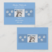 Alaskan Malamute Painting - Cute Original Dog Art Visitekaartje (Voorkant / Achterkant)