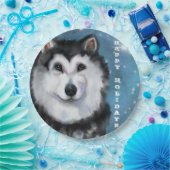 Alaskan Malamute Papieren Bordje (Feest)