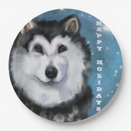 Alaskan Malamute Papieren Bordje (Voorkant)