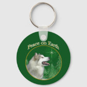 Alaskan Malamute Peace Sleutelhanger (Achterkant)