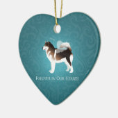 Alaskan Malamute Pet Loss Design Keramisch Ornament (Links)
