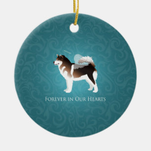 Alaskan Malamute Pet Loss Design Keramisch Ornament