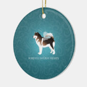 Alaskan Malamute Pet Loss Design Keramisch Ornament (Links)