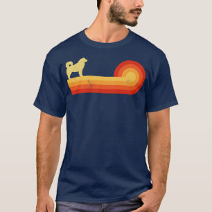 Alaskan Malamute Retro Zonnetijd 60-70 voor T-shirt