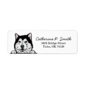 Alaskan Malamute Return-adreslabel Etiket (Voorkant)