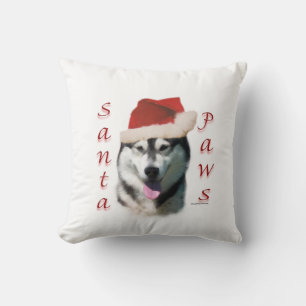 Alaskan Malamute Santa Paws Kussen