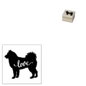 Alaskan Malamute Spitz-hondenliefde Rubberstempel (Gestempeld)