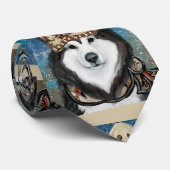 Alaskan Malamute Stropdas (Opgerold)