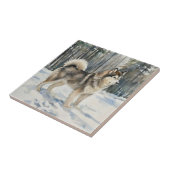 Alaskan Malamute Tegeltje (Zijkant)