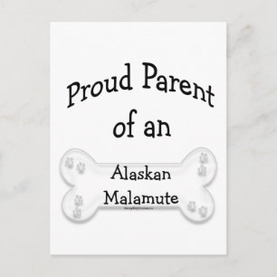 Alaskan Malamute Trotse Ouder Briefkaart