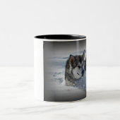 Alaskan Malamute Tweekleurige Koffiemok (Center)