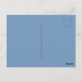 Alaskan Malamute wandelen op sneeuwveld Briefkaart (Achterkant)