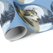 Alaskan Malamute Wrapping Paper Cadeaupapier (Rol Hoek)