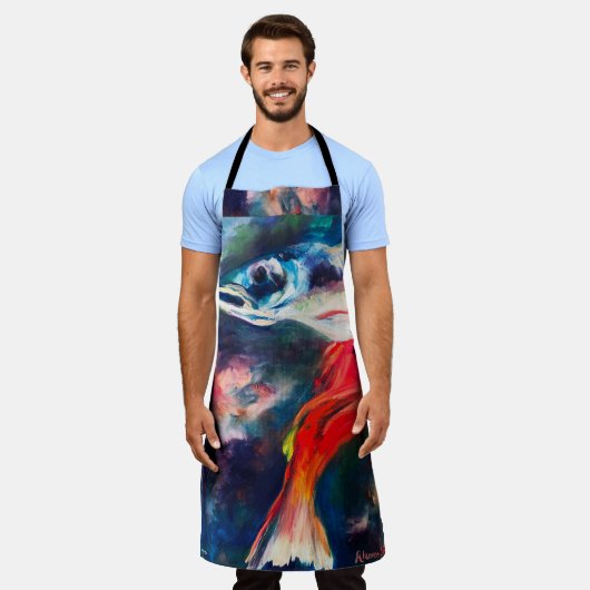 Alaskan Metamprys Print Apron Schort (Gedragen)