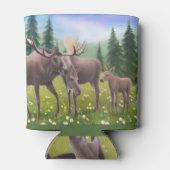Alaskan Moose Familie Koelbox Blikjeskoeler (Achterkant)