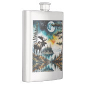 Alaskan Moose staande op Mountain Ridge Flacon (Rechts)