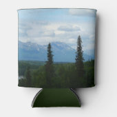 Alaskan Mountain Range panoramische fotografie Blikjeskoeler (Voorkant)