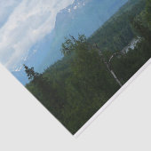 Alaskan Mountain Range panoramische fotografie Tissuepapier (Detail)