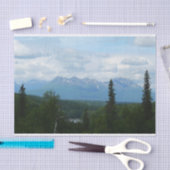 Alaskan Mountain Range panoramische fotografie Tissuepapier (Craft)