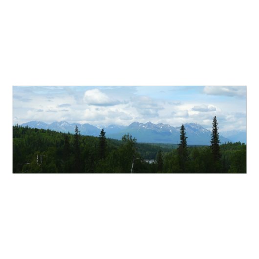 Alaskan Mountain Range Photographie panoramique (Devant)