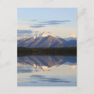Alaskan Mountain Sunset Briefkaart
