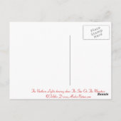 Alaskan Noorderlicht Wintergroeten Briefkaart (Achterkant)