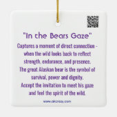 Alaskan ornament "In the Bear's Gaze" (Achterkant)