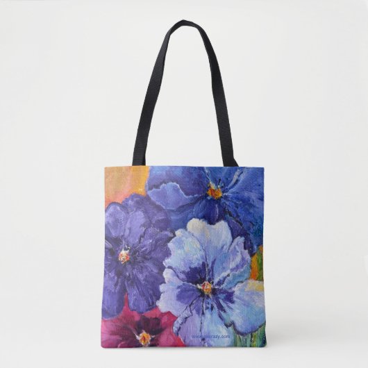 Alaskan Pansies Canvas tas (Voorkant)