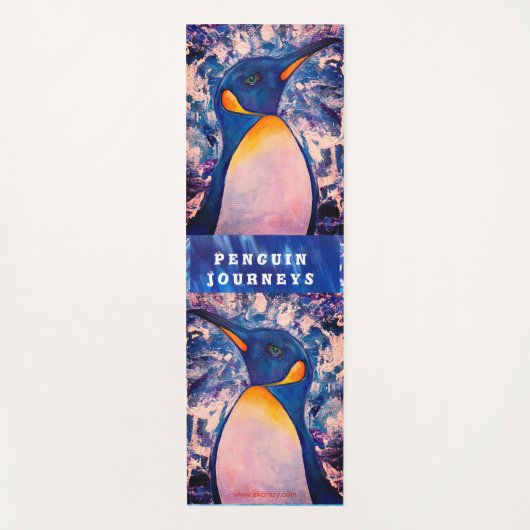 Alaskan Penguin Journey Yoga Mat (Voorkant)