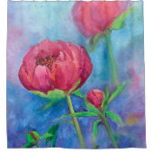 Alaskan Peonies douchegordijn (Voorkant)