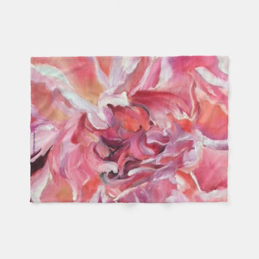 Alaskan Peonies Fleece Blanket (Voorkant (Horizontaal))