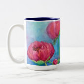 Alaskan Peonies tasse de café 15oz (Gauche)