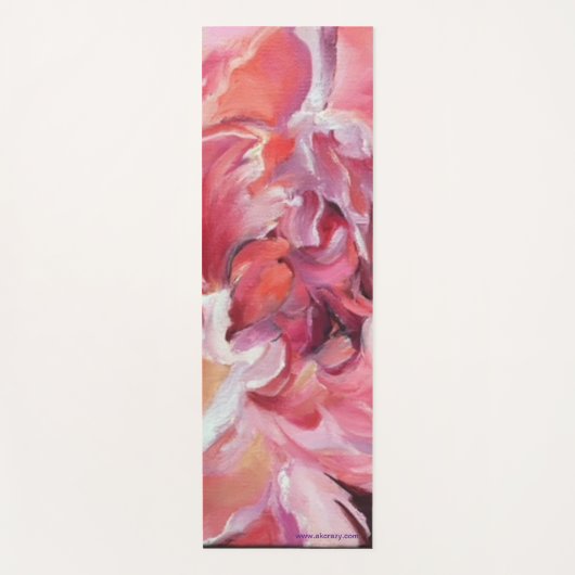 Alaskan Peonies Yoga Mat (Voorkant)