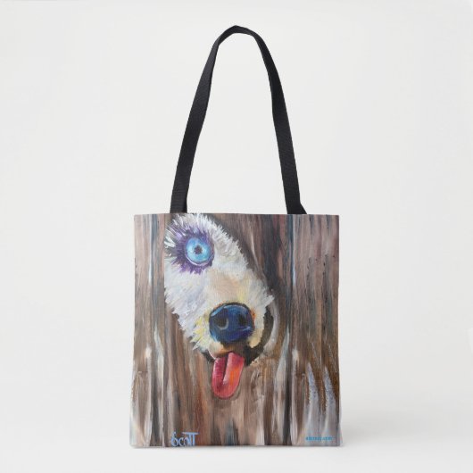 Alaskan Puppy Sled Dog Transport Tas (Voorkant)