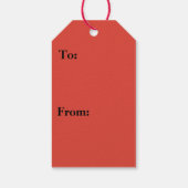 Alaskan Red Poppy Colorful Flower Cadeaulabel (Achterkant)