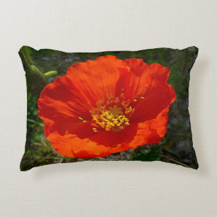 Alaskan Red Poppy Colorful Flower Decoratief Kussen