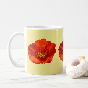 Alaskan Red Poppy Colorful Flower Koffiemok
