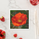 Alaskan Red Poppy Colorful Flower Servetten (Insitu)