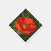 Alaskan Red Poppy Colorful Flower Servetten (Hoek)
