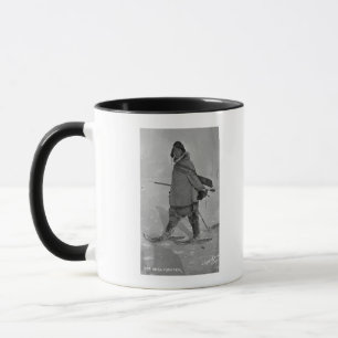 Alaskan Seal Hunter met Snowschoenen Foto Mok