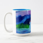 Alaskan Sneeuwman Two tone 15oz koffie mok (Links)