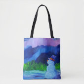 Alaskan Snowmen Canvas Tote Draagtas (Voorkant)