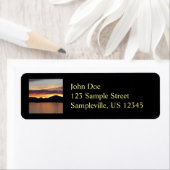 Alaskan Sunset I Beauful Alaska-fotografie Etiket (Insitu)