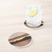 Alaskan Sunset I Beauful Alaska-fotografie Zandsteen Onderzetter (Zijkant)