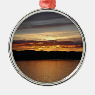 Alaskan Sunset II Beauful Alaska-fotografie Metalen Ornament